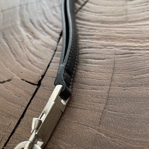 Rick Owens - Black Embroidered Quilted Neck Card Wallet SS21 Phlegethon - Picture 10 of 13